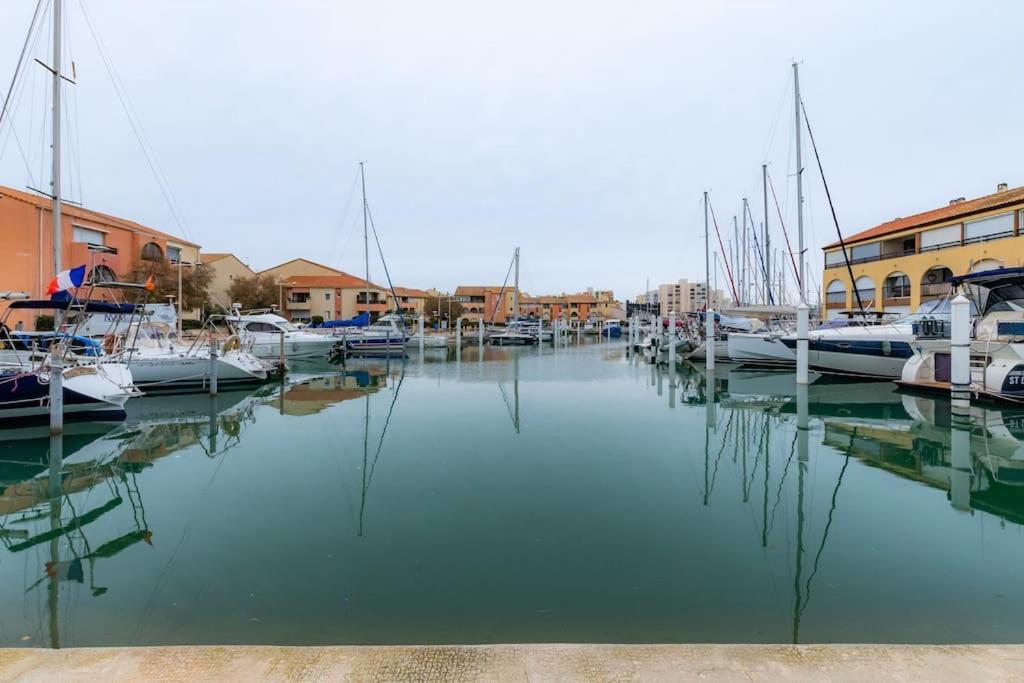 La Perle Du Port * Terrasse * Clim * Mer A 5 Min * Chambre * Carnon-Plage Ngoại thất bức ảnh